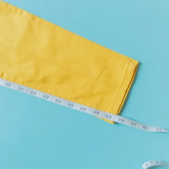 NEW Modcloth Mustard Yellow Richmond Reverse Seam Ankle Slim Fit Pants Sz 8 - Picture 7 of 9